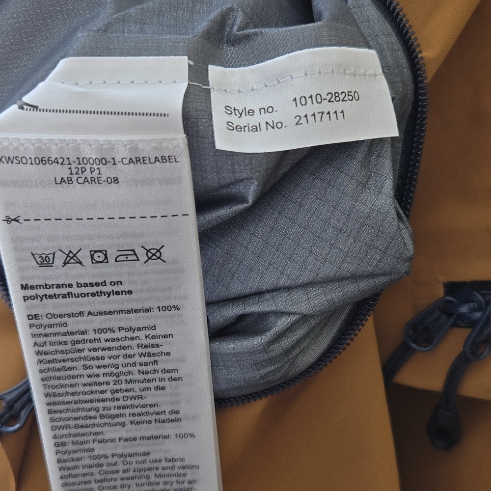 ❄️New! Mammut La Liste Pro HS Hooded Jacket - Women's Navy and Tan - Size L - Picture 4 of 5